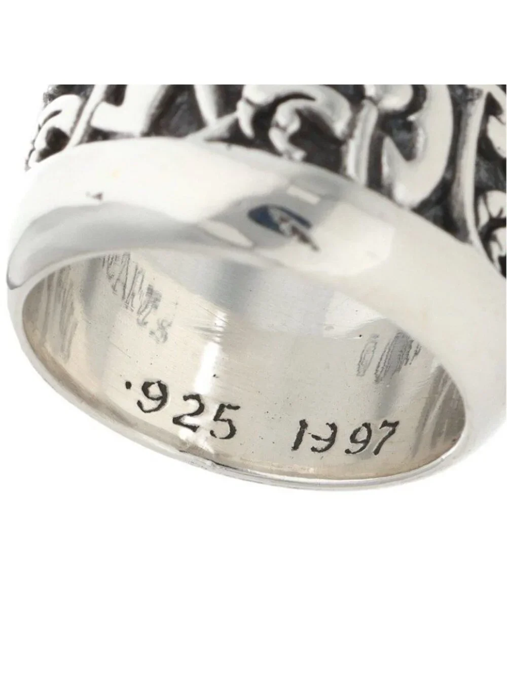 Chrome Hearts Wide Celtic Band Silver Ring